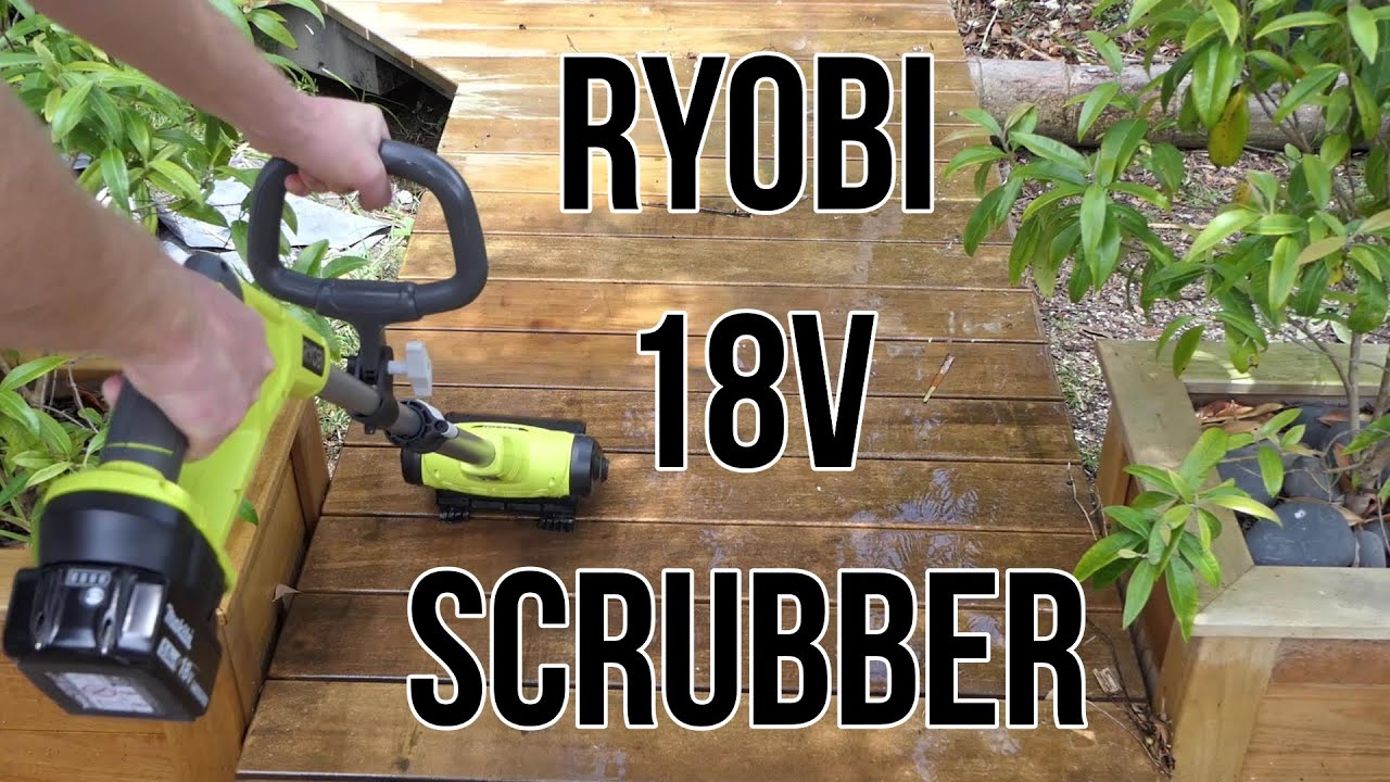 Ryobi 18V ONE+ Powered Outdoor Surface Cleaner Review | IT SCRUBS UP PRETTY GOOD!