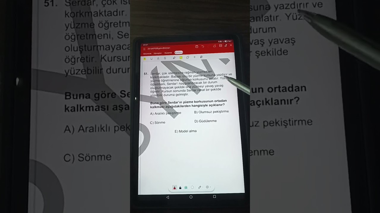 öğrenme psikolojisi soru çözüm 11