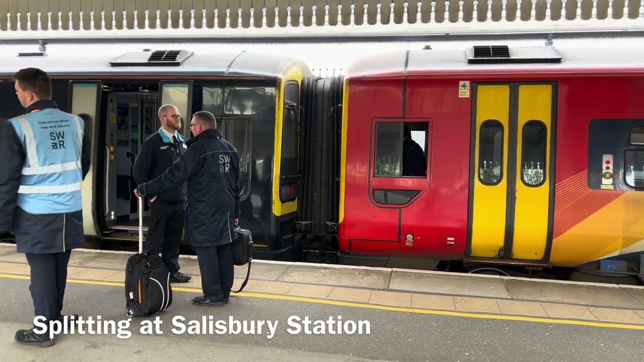 Train Dividing at Salisbury Station