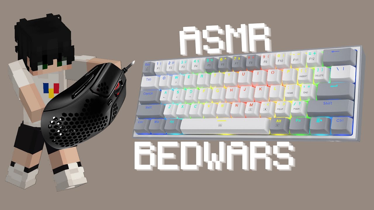 Keyboard + Mouse Sounds ASMR | Hypixel Bedwars