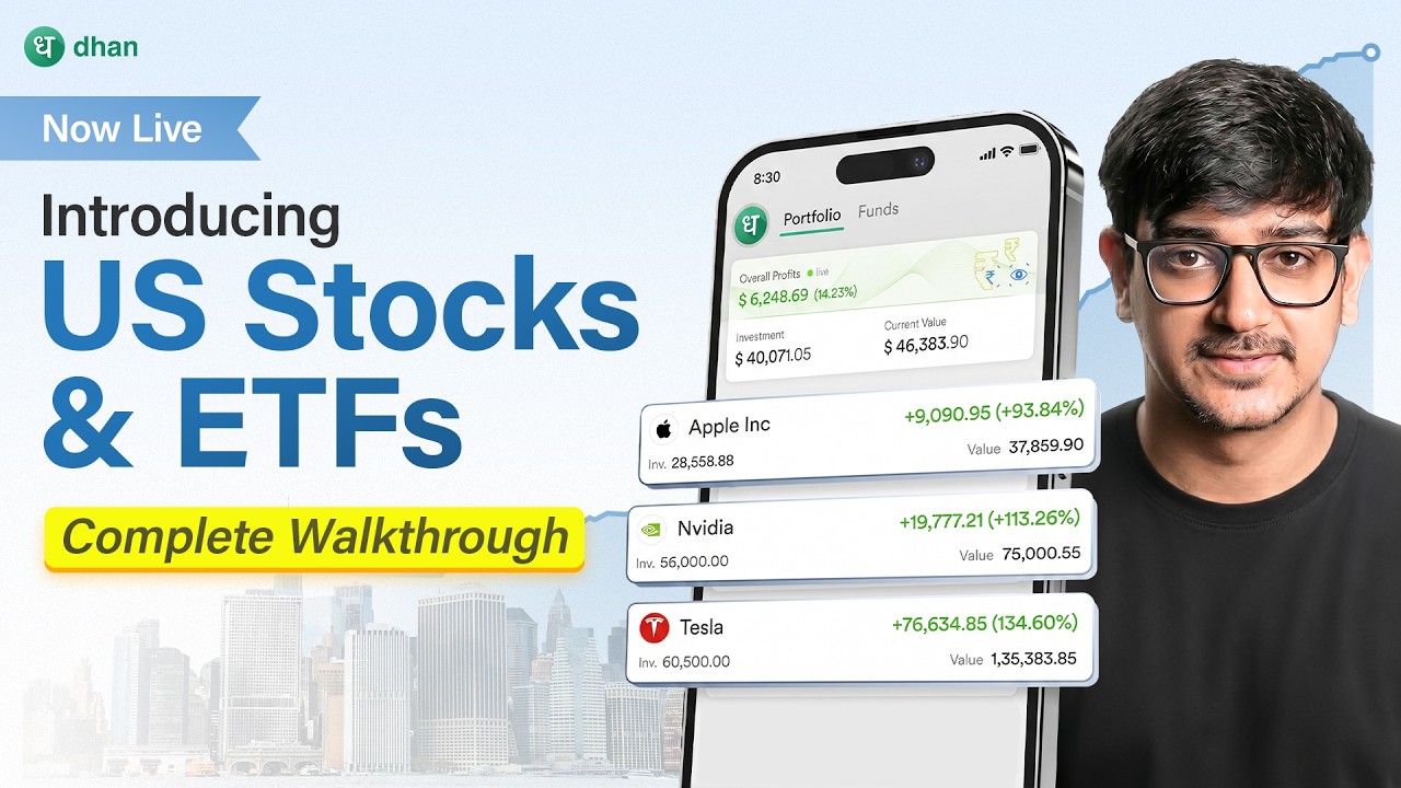 Now Live: Invest in US Stocks & ETFs via Dhan App [Full Walkthrough]