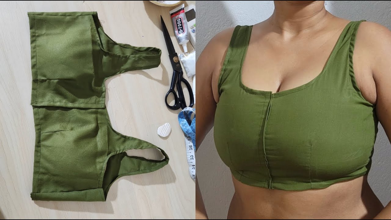 40 Size Full Coverage Front Hook Bra Cutting and Stitching | फ्रंट Hook ब्लाउज ब्रा