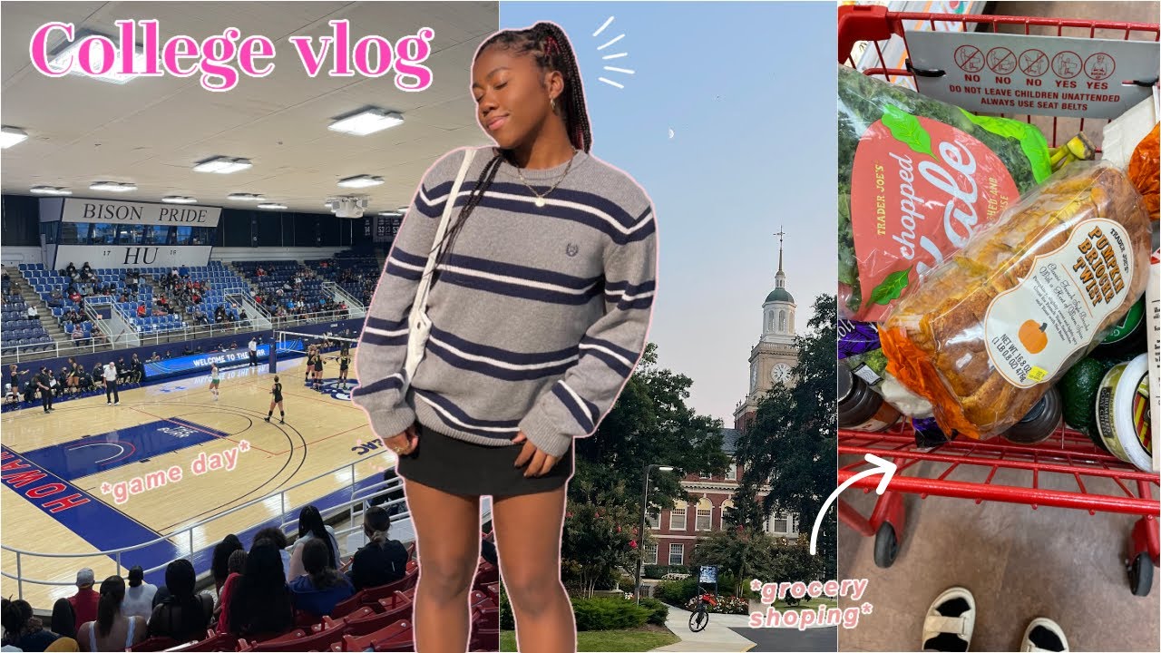 college vlog | a few days in my life as a student (meeting celebs?! volleyball game + more)