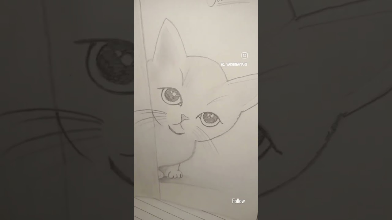 my kitty drawing made byme subscribe like and comment 