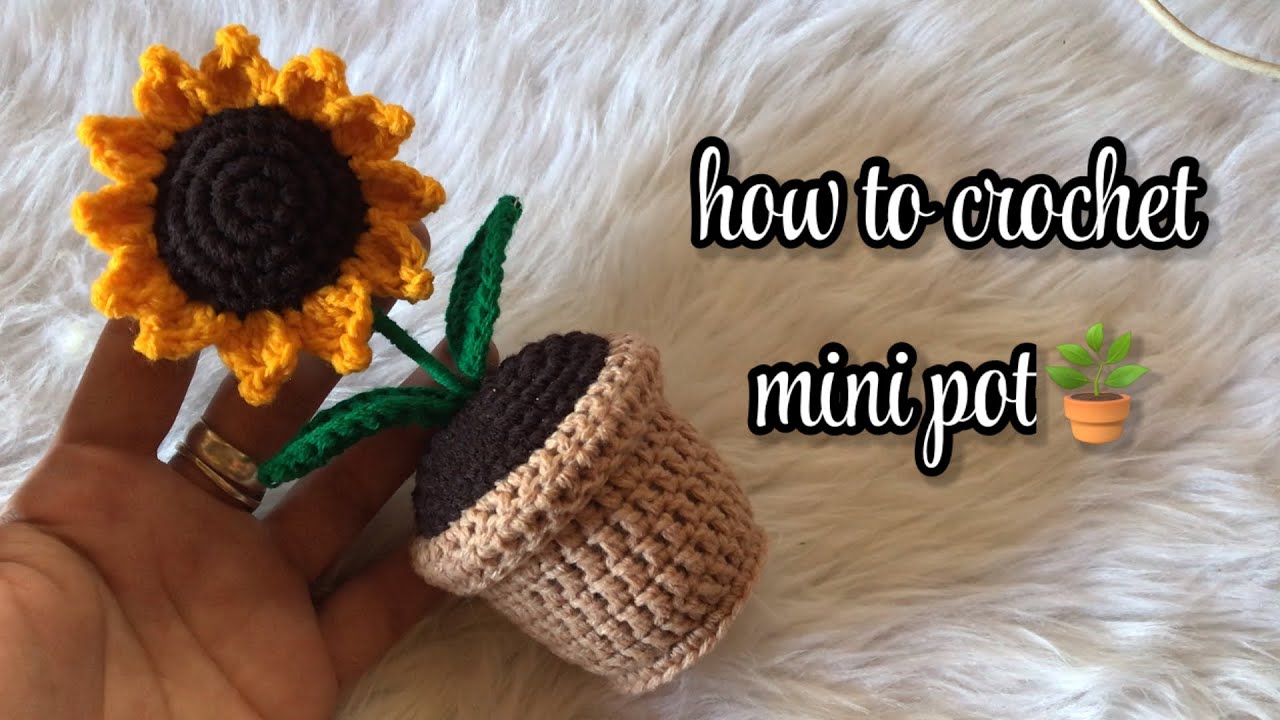 How to crochet mini pot | Lanie Joyce B