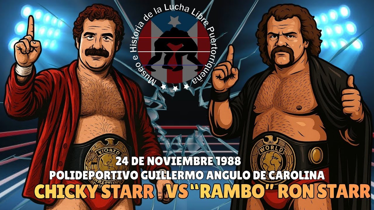 WWC 1988 Ron Starr VS Chicky Starr (24 Nov ,1988)
