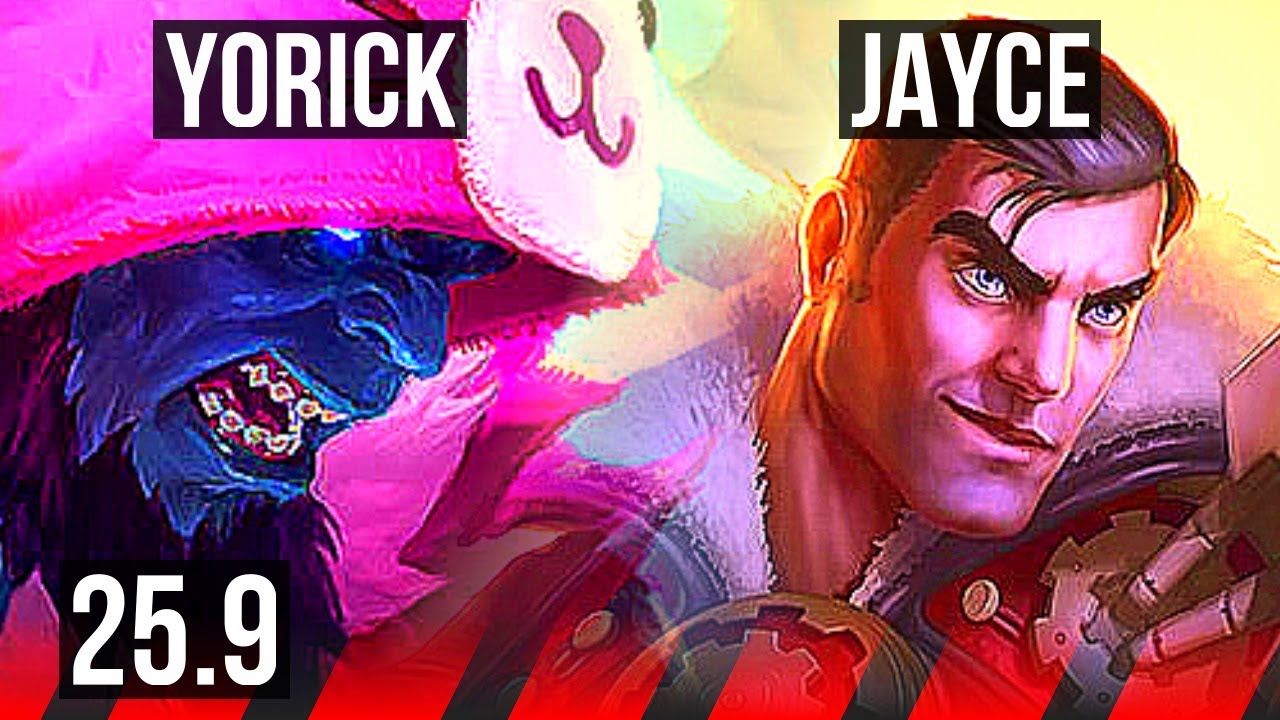 YORICK vs JAYCE (TOP) | 7/0/9, Godlike | EUW Master | 25.9