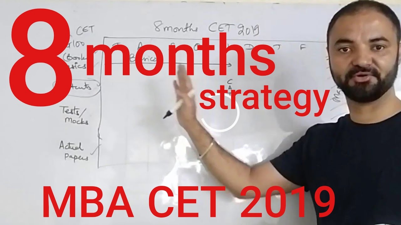 8 months to MBA CET. Strategy planning target JBIMS