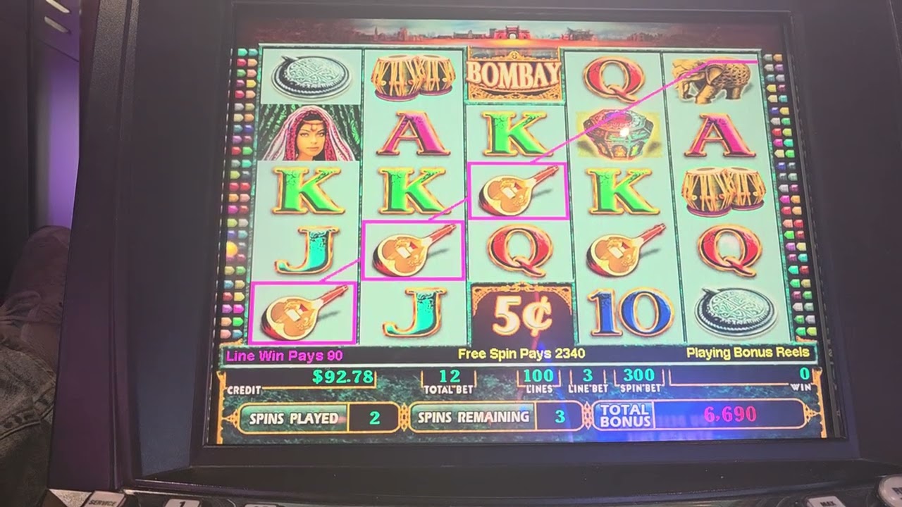 60CentBet,$371,5CentDenom,4LinesX3,Bombay Smallbet