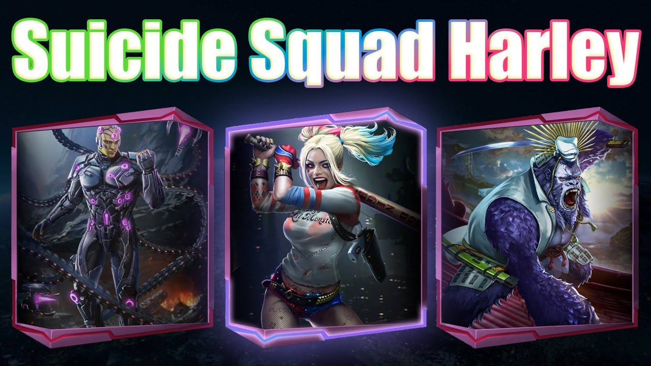 Injustice 2 Mobile | Best Suicide Squad Harley Quinn Team?? The ultimate For Harley Quinn?!!