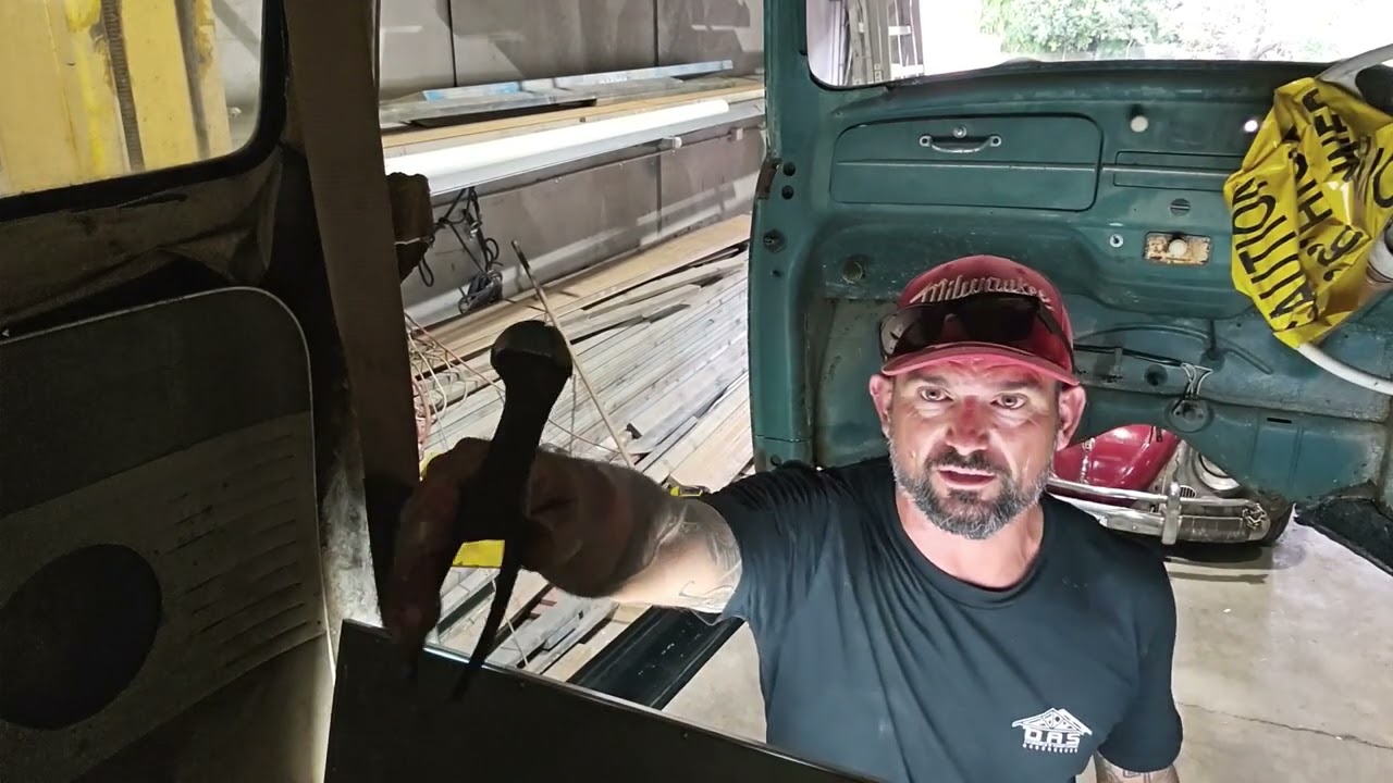 A pillar repairs on vw beetle green bug the das customs way
