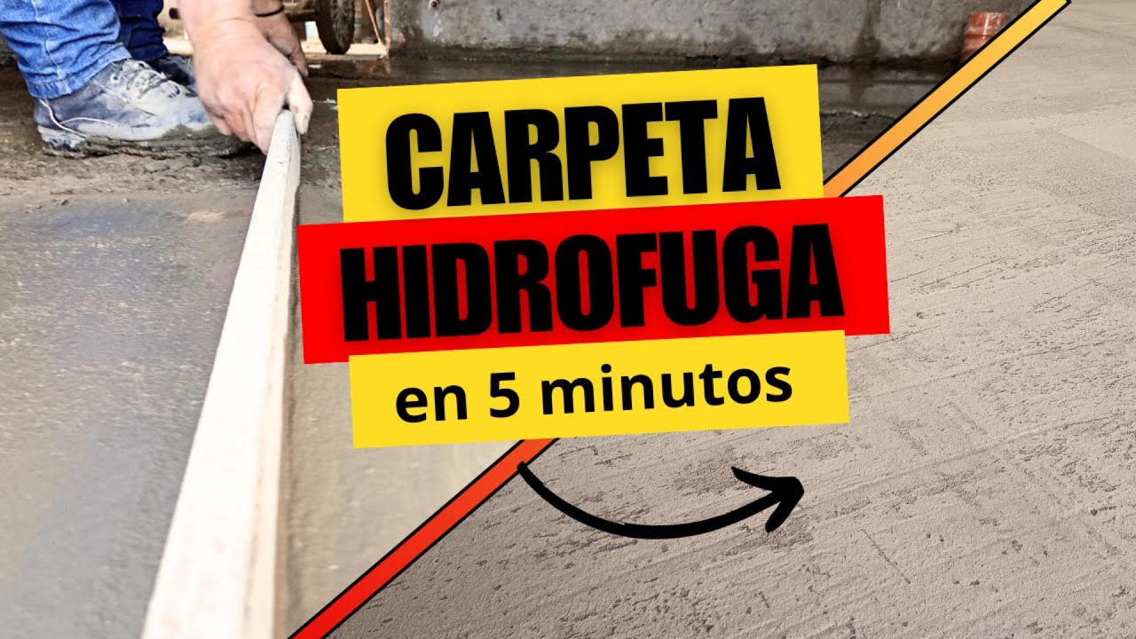👉 Carpeta de Concreto Hidr&oacute;fuga en 5 Minutos ⏱️💧#carpetadeconcreto #carpetahidrofuga #construccion