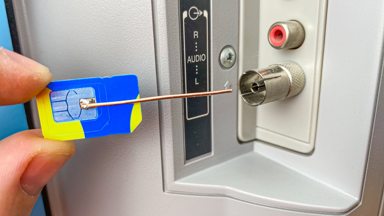 SIM card unlocks TV channels around the world - antenna booster!