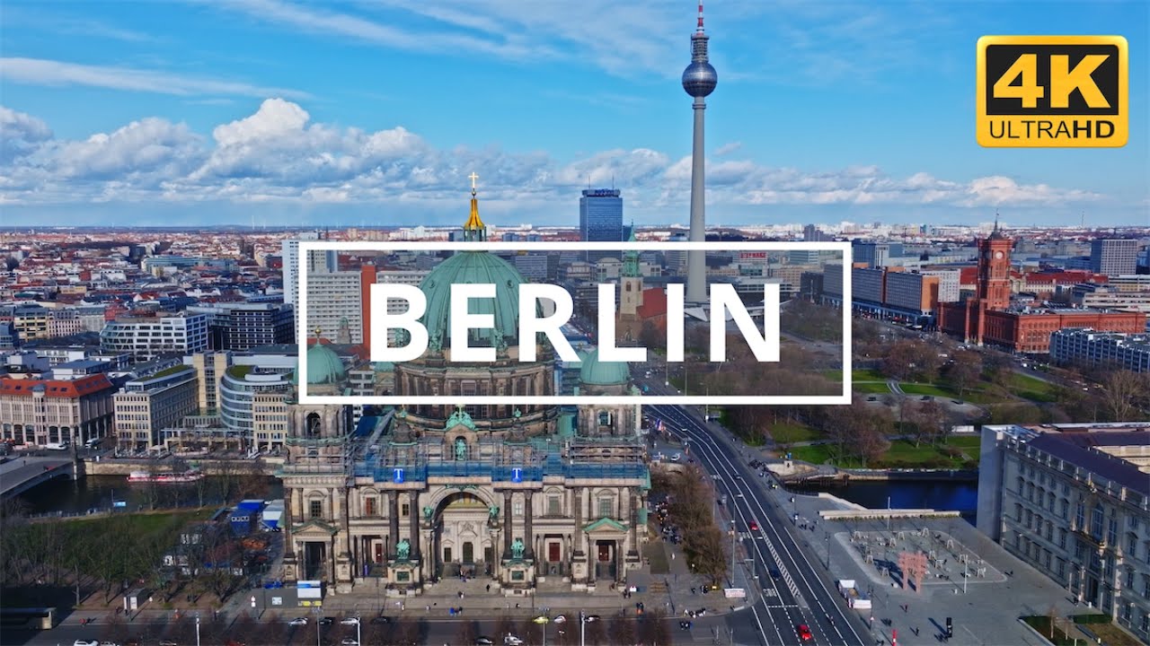 Berlin, Germany 🇩🇪 | 4K Drone Footage (With Subtitles)