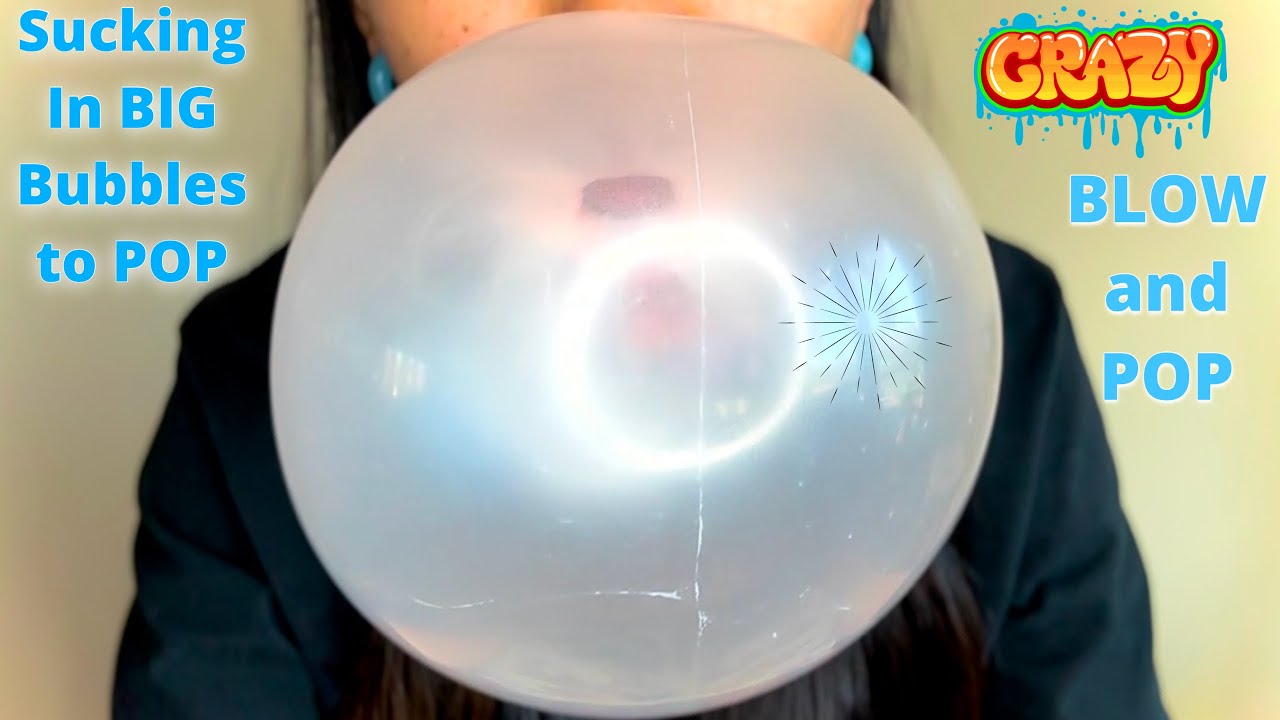 BLOWING CRAZY BUBBLEGUM BUBBLES & POPPING | Chewing, Snapping, Popping & Blowing huge Bubblegums |