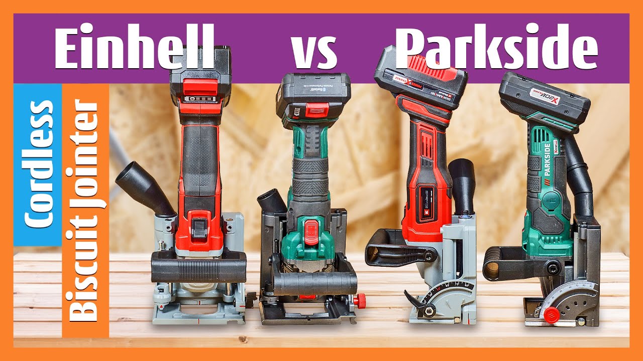 Einhell TE-BJ 18 Li or Parkside PFDFA 20-Li Cordless Biscuit Jointer #parkside #einhell #woodworking