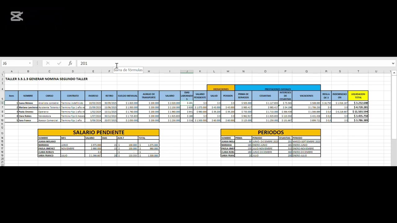 Como hacer una liquidacion de contrato en Colombia 2025 🇨🇴