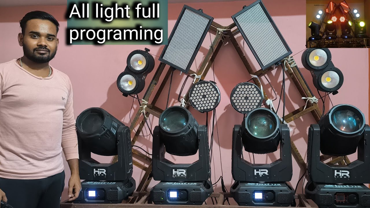 ALL LIGHT FULL PROGRAMING || MINI PEARL 1024 || FULL DJ SETUP ME JESE CHALTA HAI