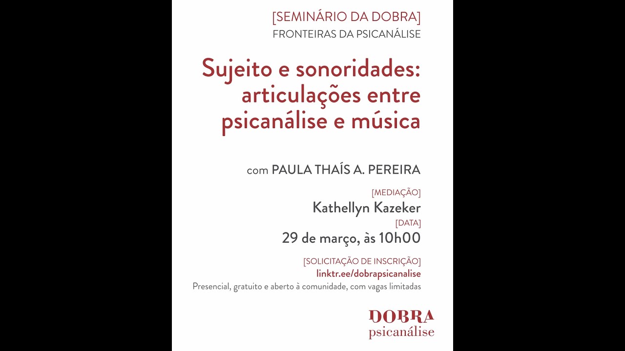 FRONTEIRAS # 29 - PAULA THAÍS A. PEREIRA - Sujeito e sonoridades: articulações psicanálise e música
