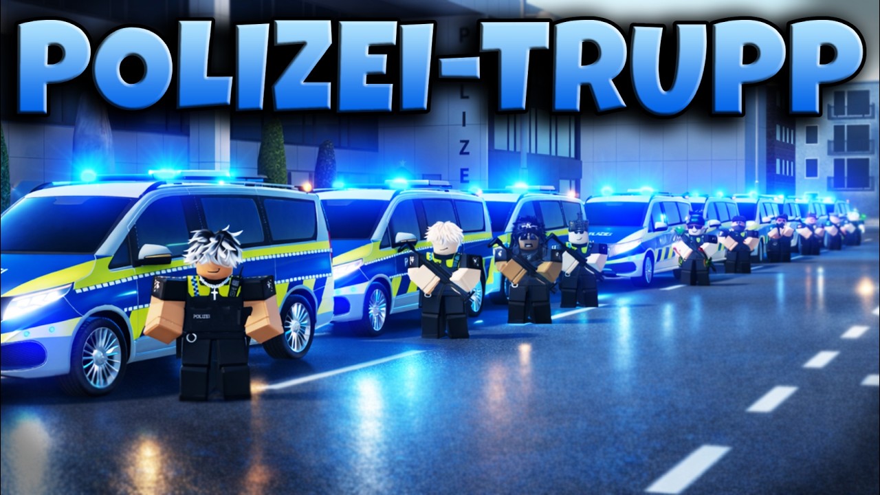 GRO&szlig;ER POLIZEI-TRUPP  im EINSATZ  in NOTRUF HAMBURG  | ROBLOX Deutsch