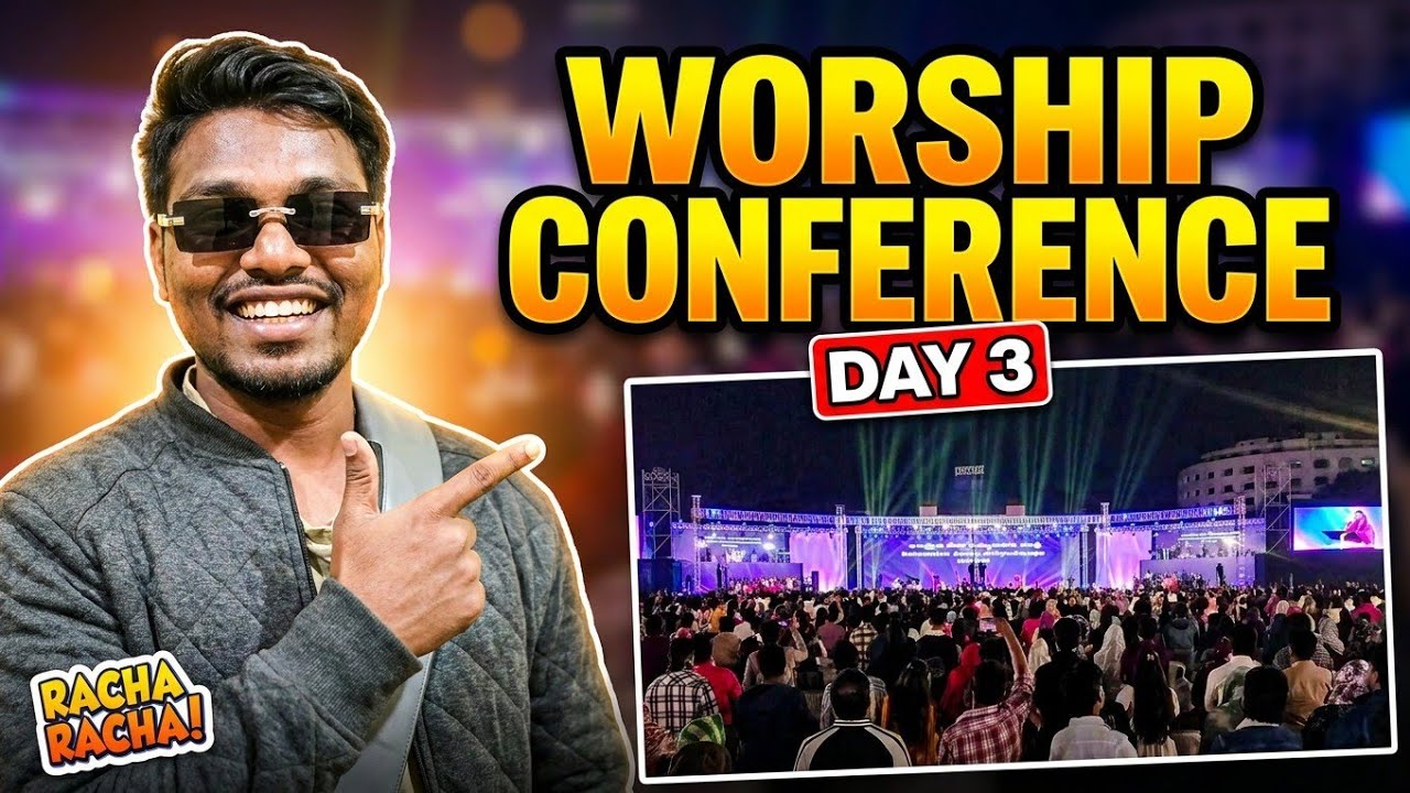 WORSHIP CONFERENCE  DAY-3 #jesus #concert #celebration #hyderabad #tejavlogguy #rajprakashpaul