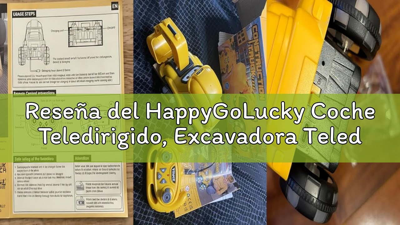 Rese&ntilde;a del HappyGoLucky Coche Teledirigido, Excavadora Teledirigido Juguetes Ni&ntilde;os 3 4 5 6 A&ntilde;os, Exc