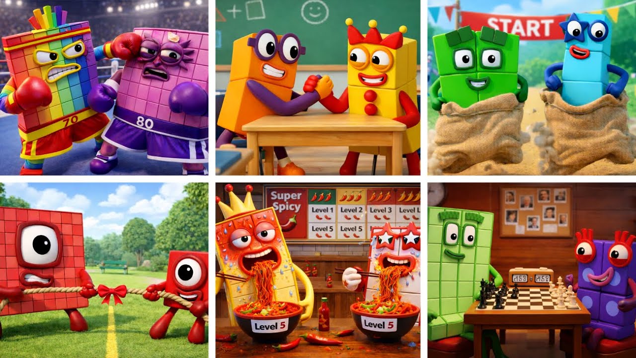 Numberblocks Battle! Who Will Win the Ultimate Showdown?