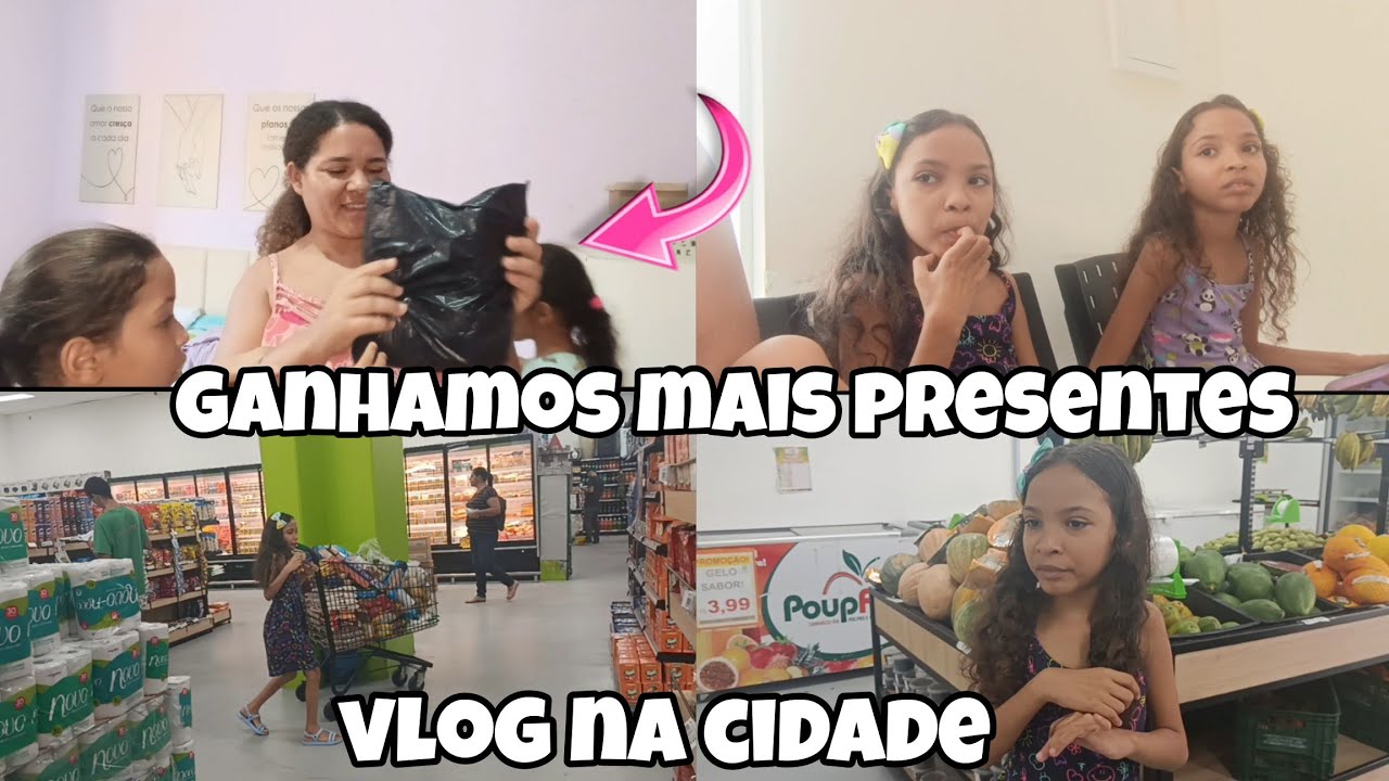 Chegou mais presentes/ vlog na cidade 😊