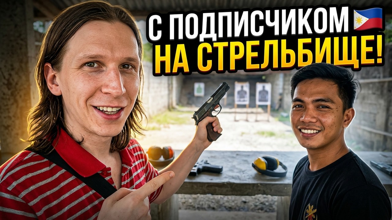 🇵🇭 Мы развлекались как могли | Подписчик пригласил меня с филиппинкой в тир на Филиппинах.