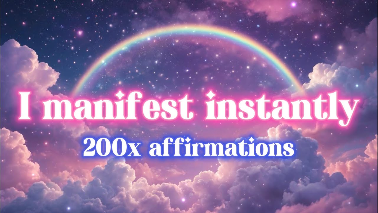 I manifest instantly!💖200x repetition robotic affirmations