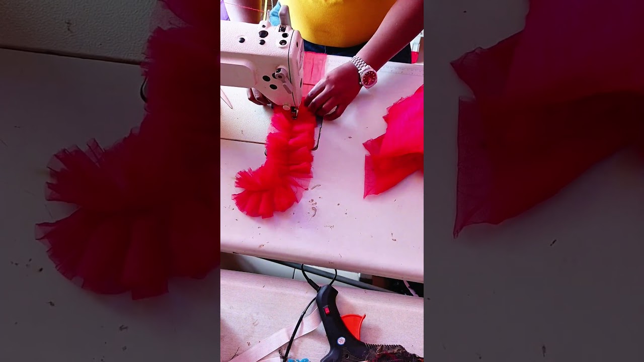 Easiest way to make ruffles with tulle