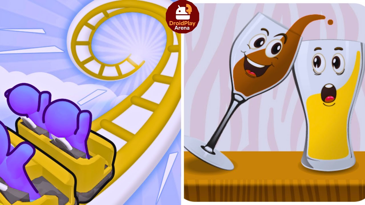 Spill It V's Runner Coaster | Mobile Puzzle Challenge | Droid Play Arena  