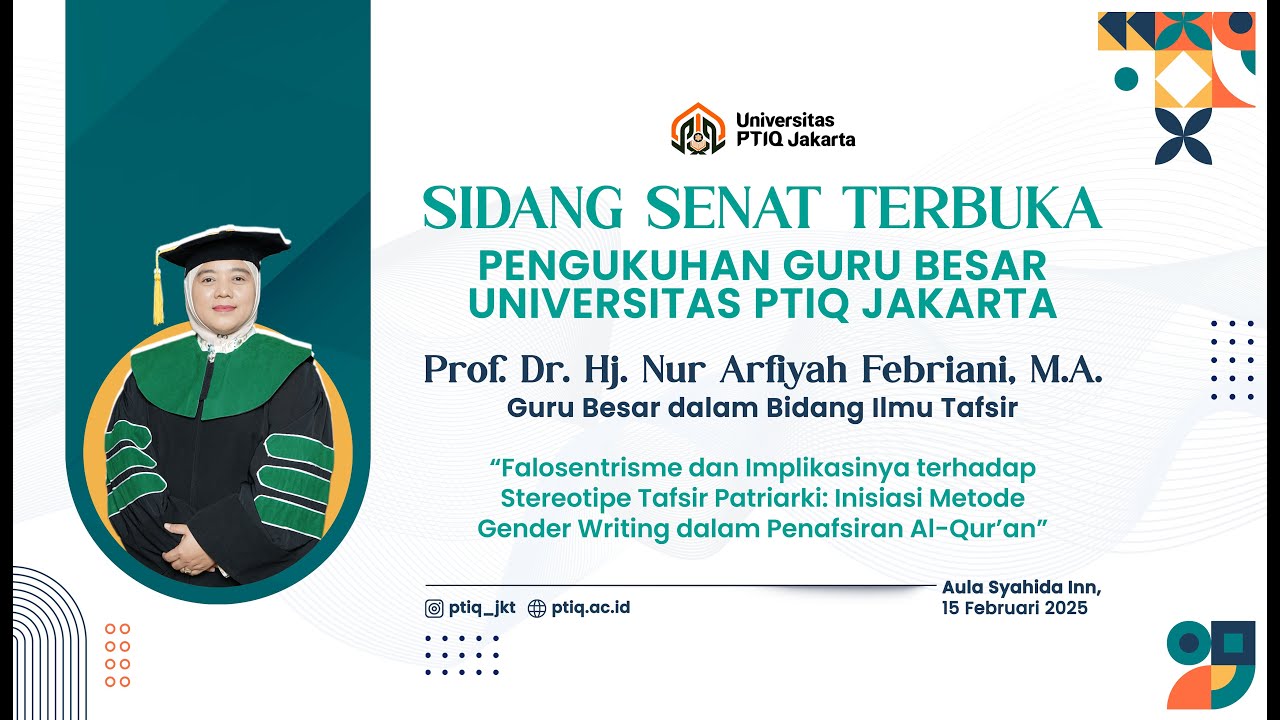 Pengukuhan Guru Besar Pascasarjana Universitas PTIQ Jakarta