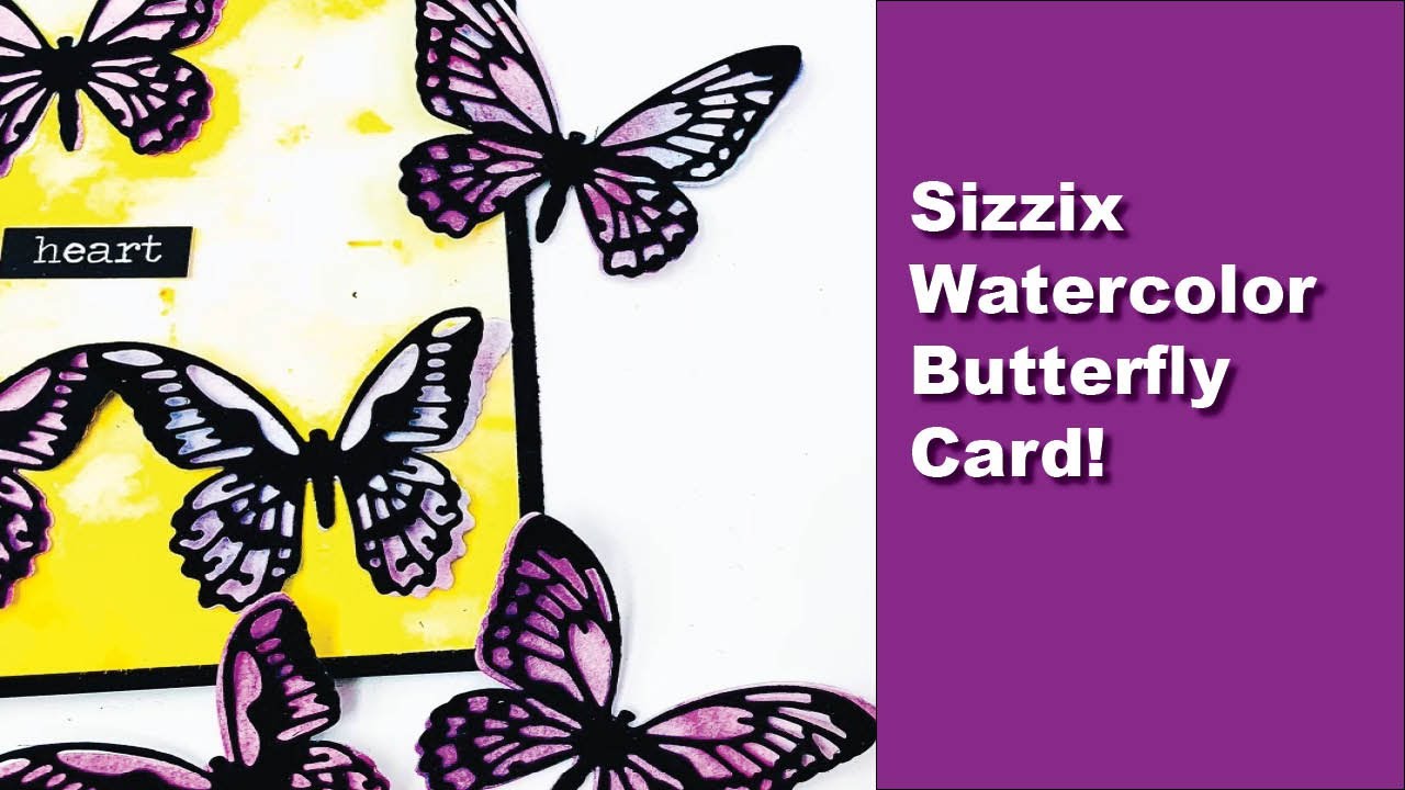 Sizzix Mini Butterfly Tim Holtz Die Cut Cardmaking Video w. Lindy's Gang Magicals (& Guest Star)
