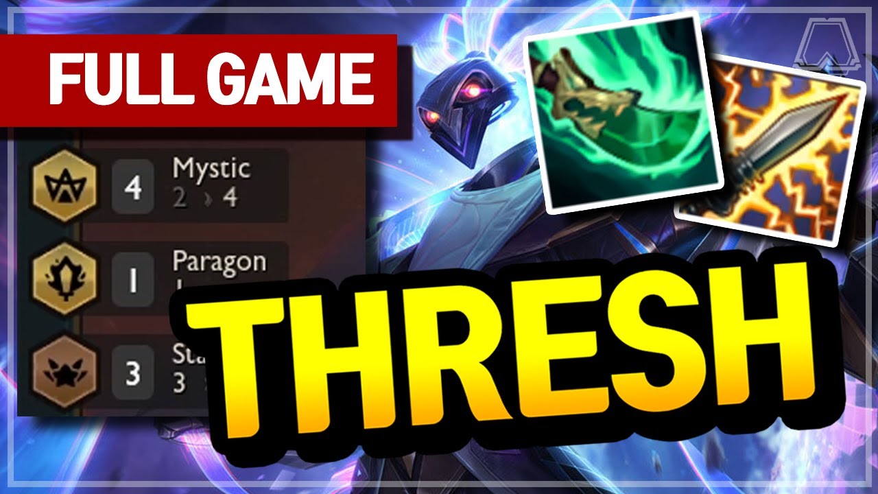 Thresh Carry Comp! (4 Mystics) - Teamfight Tactics Full Game | TFT Galaxies | Master