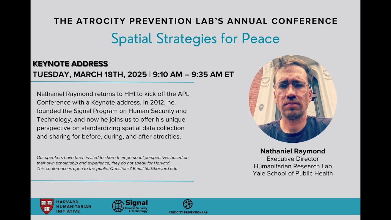 Spatial Strategies for Peace - Keynote