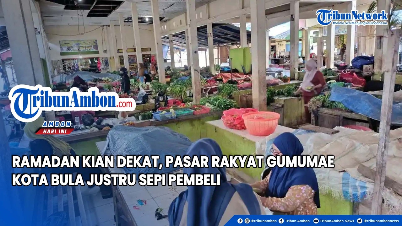 Ramadan Kian Dekat, Pasar Rakyat Gumumae Kota Bula Justru Sepi Pembeli