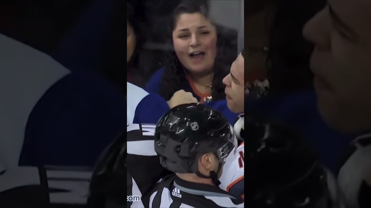 Anders Lee hockey ￼￼fight