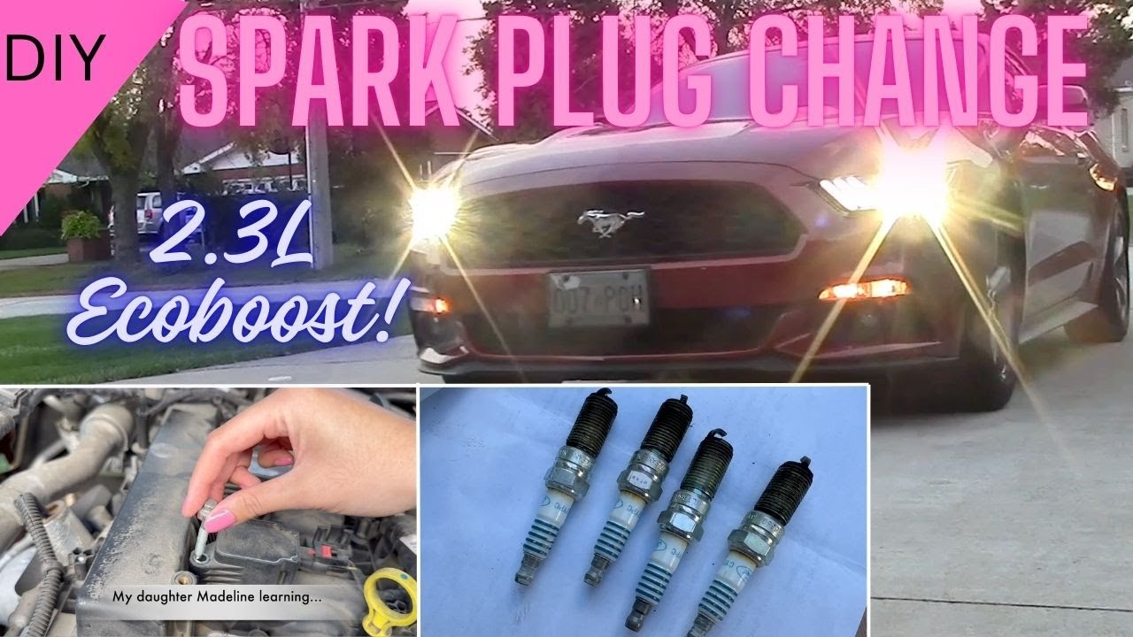 Как заменить свечи зажигания в двигателе Ford Ecoboost Mustang объемом 2,3 л. #сделайсам