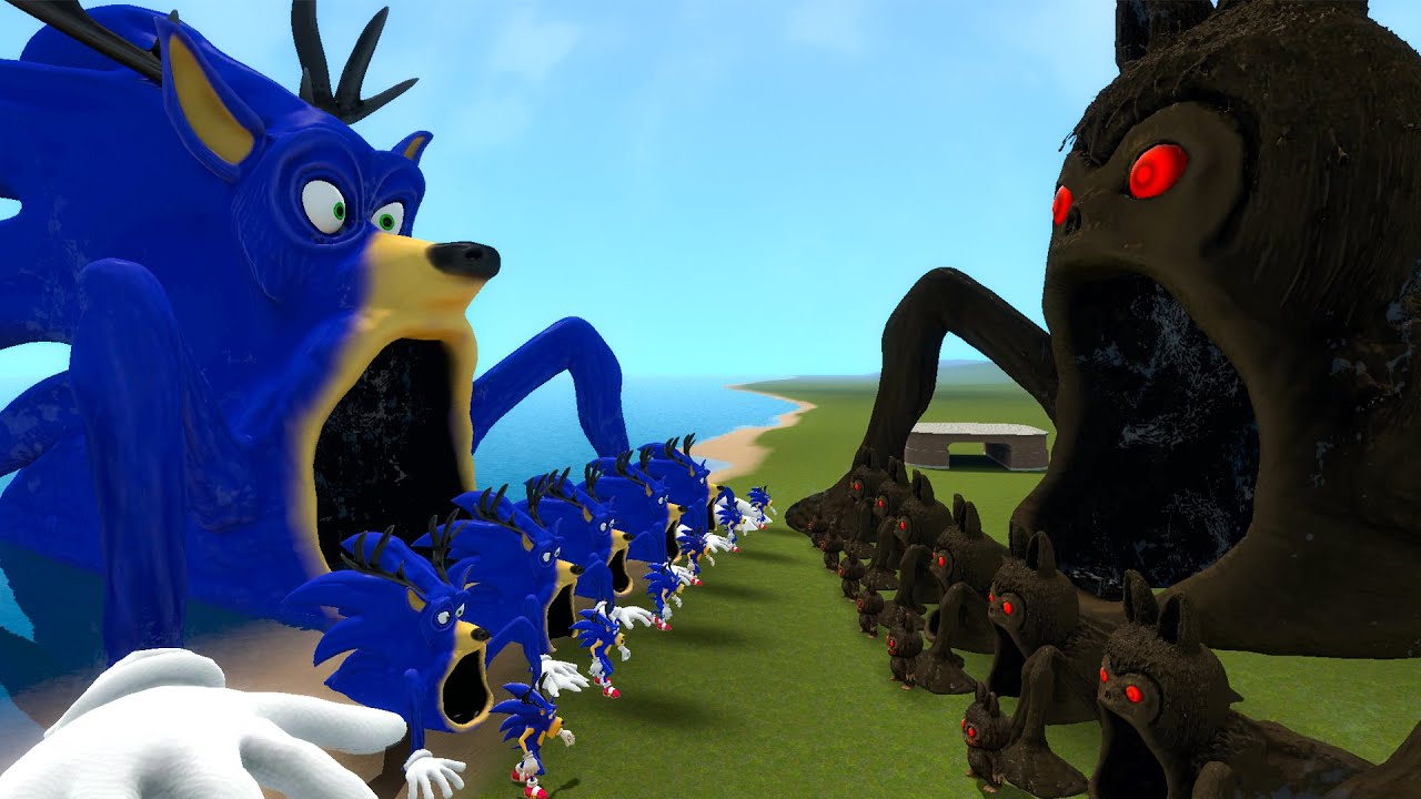 NEW CURSED LABUBU SEA EATER VS SONIC DEER SEA EATER FROM 99 NIGHTS IN THE FOREST In Garry's Mod!