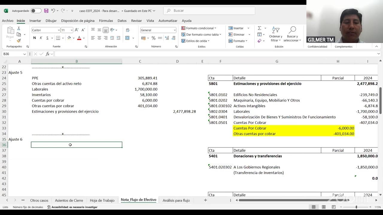 CURSO EN CIERRE CONTABLE EN ENTIDADES GUBERNAMENTALES - CPC. GILMER TICONA MAQUERA
