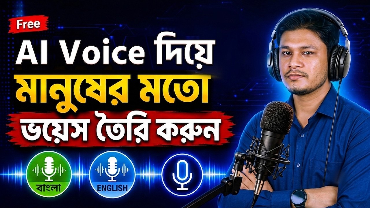 AI দিয়ে ভয়েস তৈরি  | AI Voice Generator | ElevenLabs | Text to Speech