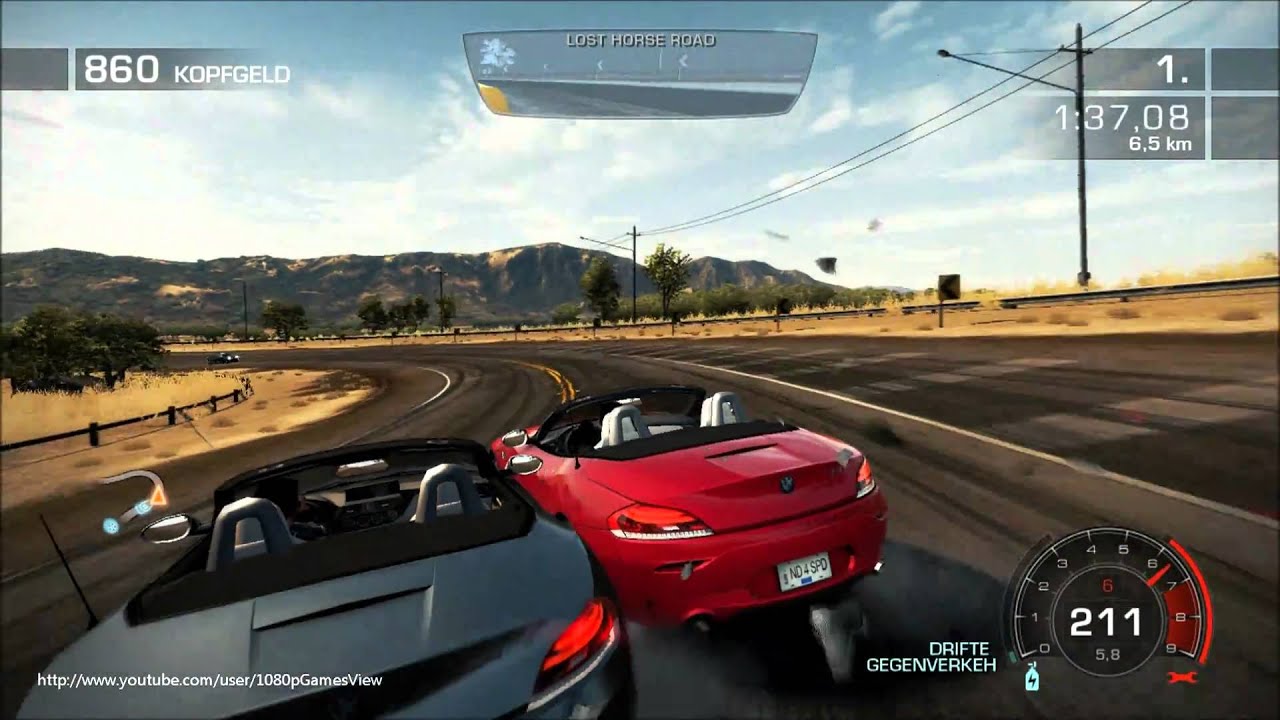 Need for Speed: Hot Pursuit - Gameplay - 1080p - Max Settings - BMW: Z4 sDrive35is
