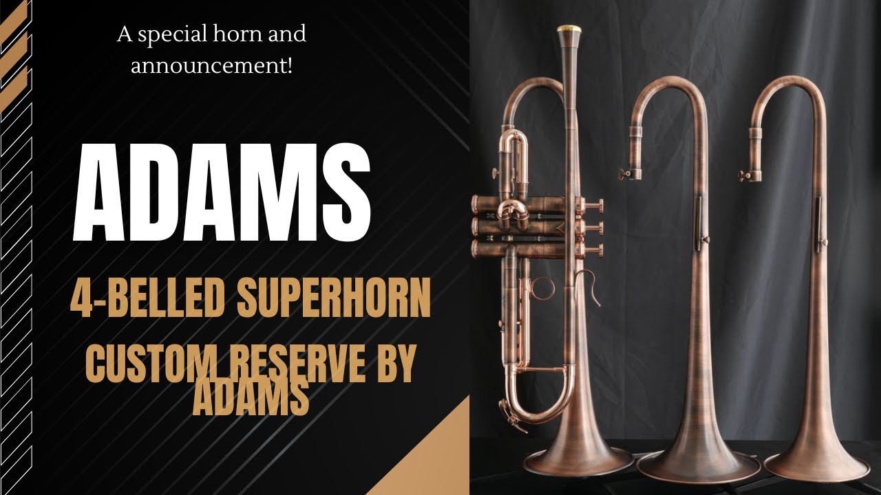 Cool 4-belled custom Adams A1v2 A8 Trumpet and a Special announcement from ACB!  #trumpet