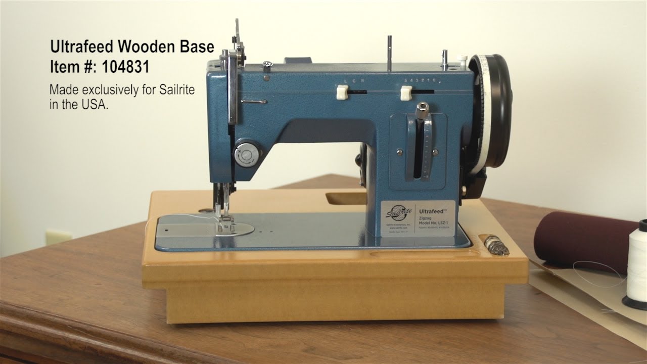 Ultrafeed Wooden Base for Portable Walking Foot Sewing Machines