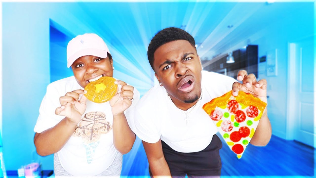 EATING ONLY TINY GUMMY FOODS FOR 24 HOURS! - CHALLENGE