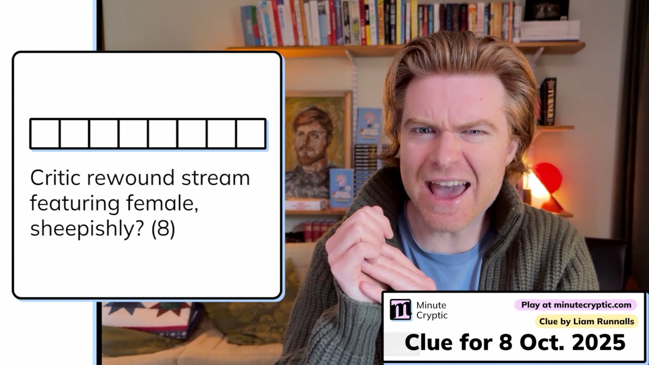 Минутная загадка 472: Критик перемотал трансляцию с участием женщины, смущённо? (8)