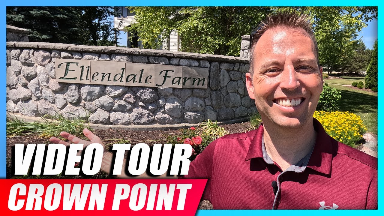 ELLENDALE FARM SUBDIVISION- Crown Point Indiana -TOUR {Driving Tour, HOME SALE INFORMATION, Schools}