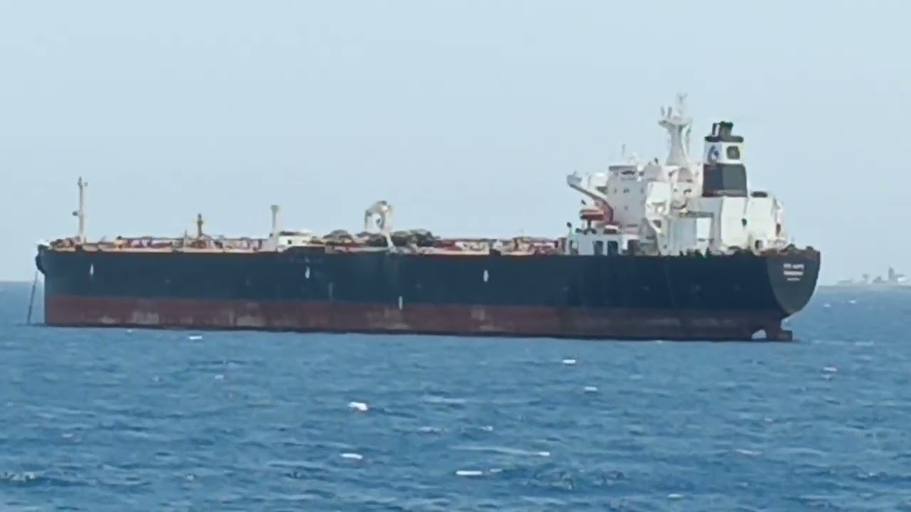 Red sea water at anchorage.