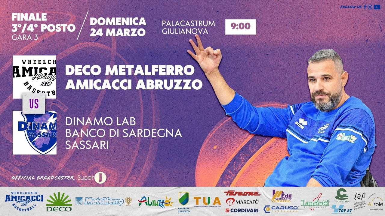 Deco Metalferro Amicacci Abruzzo vs Dinamo Lab Banco di Sardegna Sassari